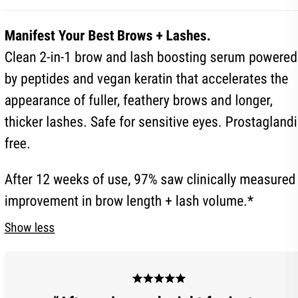 Kosas grow potion brow and lash boosting serum